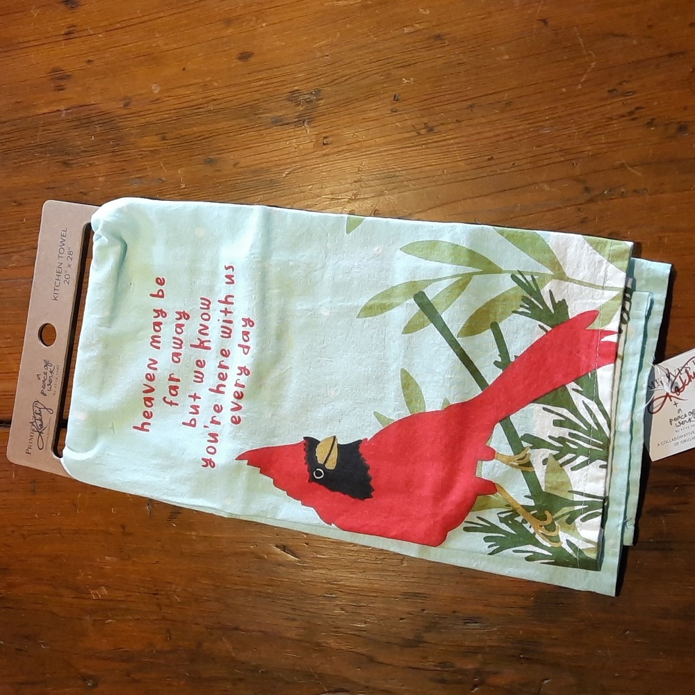Heaven May Be Far Away But We Know You're Here With Us Everyday Cardinal Towel